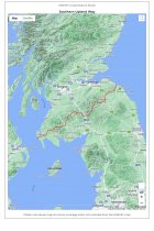 XT40 National Trail Map Southern Upland Way