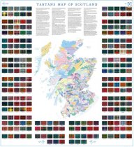 Clans & Tartans Map of Scotland