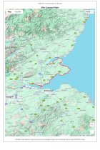 XT40 National Trail Map Fife Caostal Path