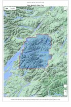 British Mountains Map Ben Nevis & Glencoe