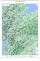 XT40 Map Route East Highland Way